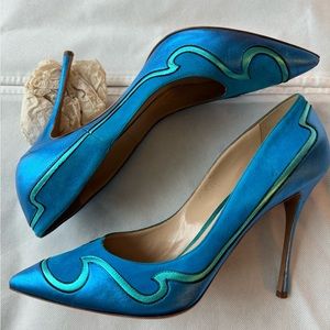 Nicholas Kirkwood Turquoise Pumps sz 41